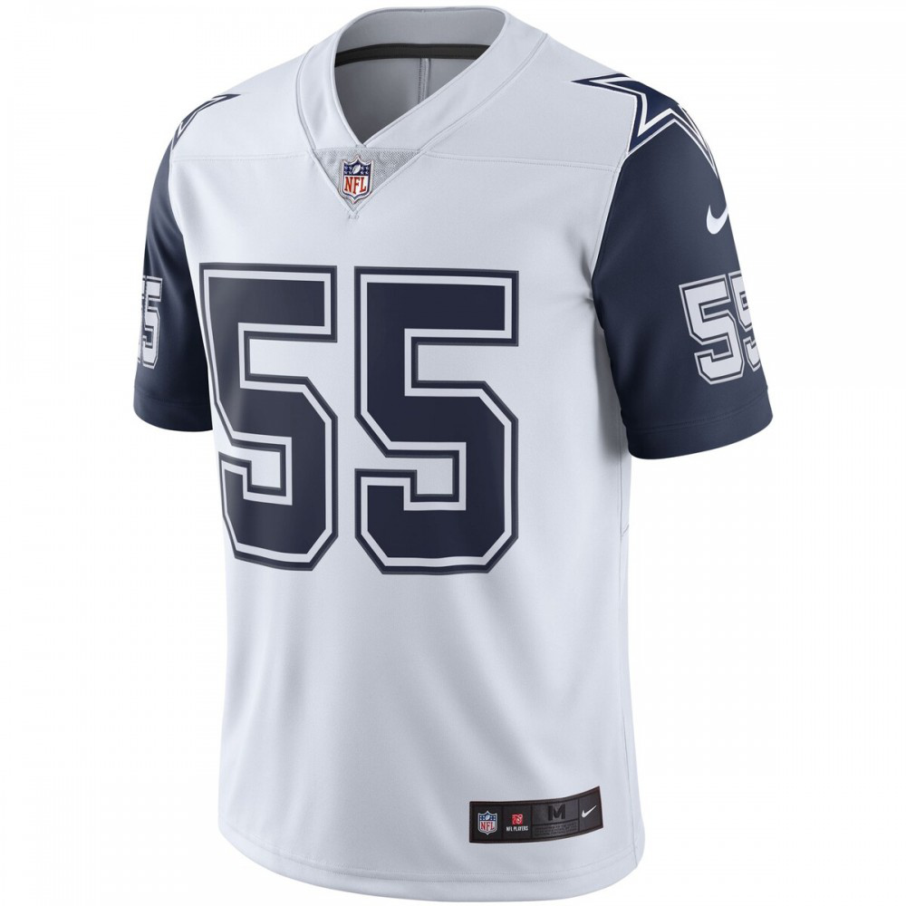 Leighton Vander Esch Nike Dallas Cowboys Color Rush Vapor Limited Jersey - White-Profan Arena